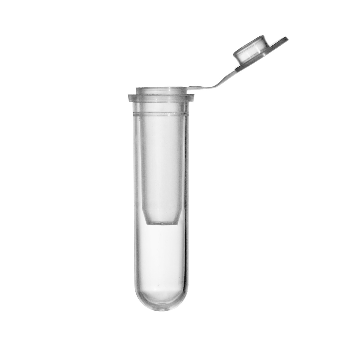 Microtube, Capless, 2ml, Receiver Tube, Non-Sterile, Non Graduated, Round Bottom, 500/cs