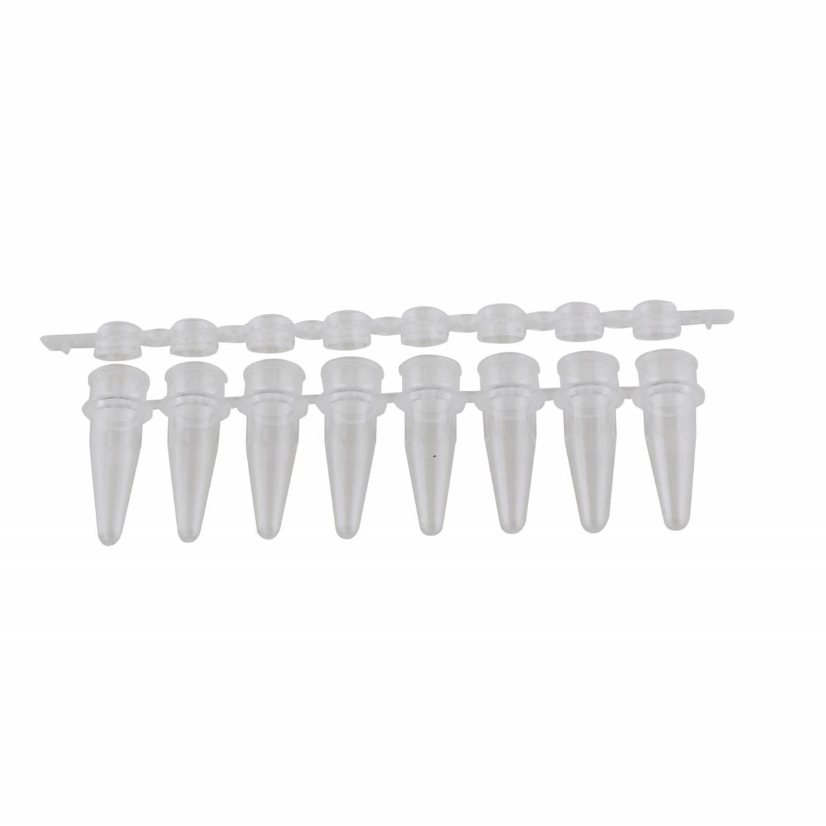 145570 UltraFlux Low Profile PCR Tubes, White Tube with Clear Cap, 125 Strips of 8 Tubes per Case