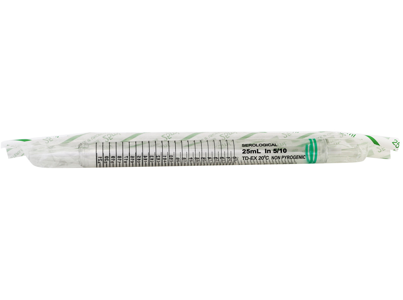 Shorty Serological Pipet, Sterile, Individually Wrapped, 25ml, 100 per Case