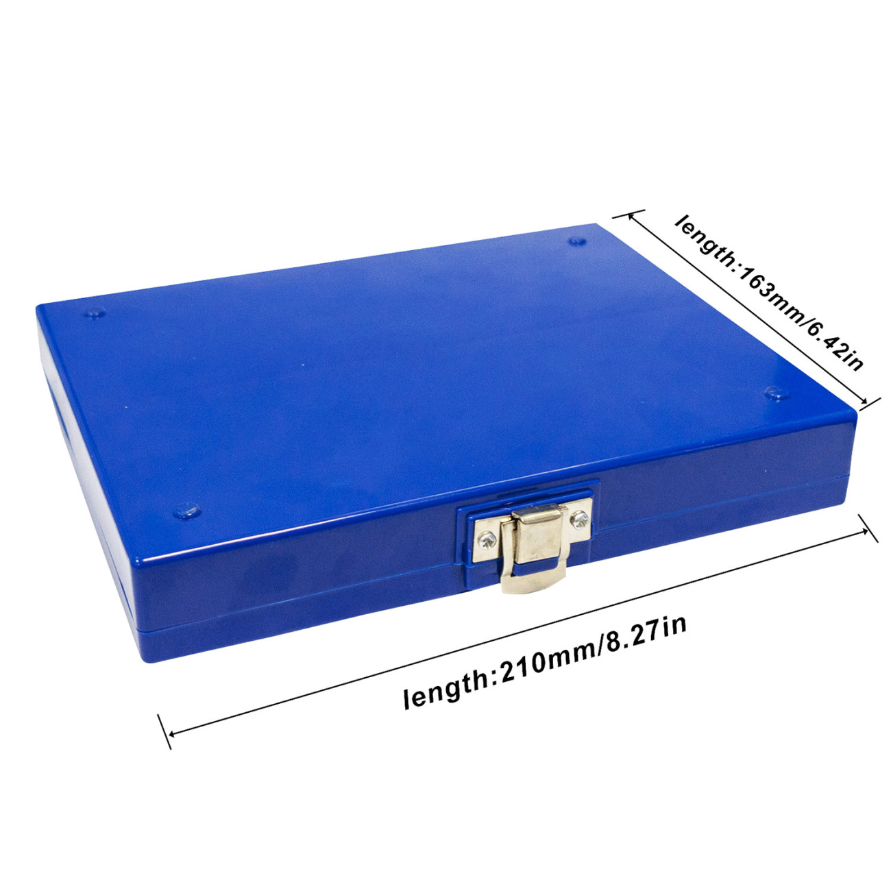 Microscope Slide Box, Foam Lining, Blue, 100 Capacity, 1 Each