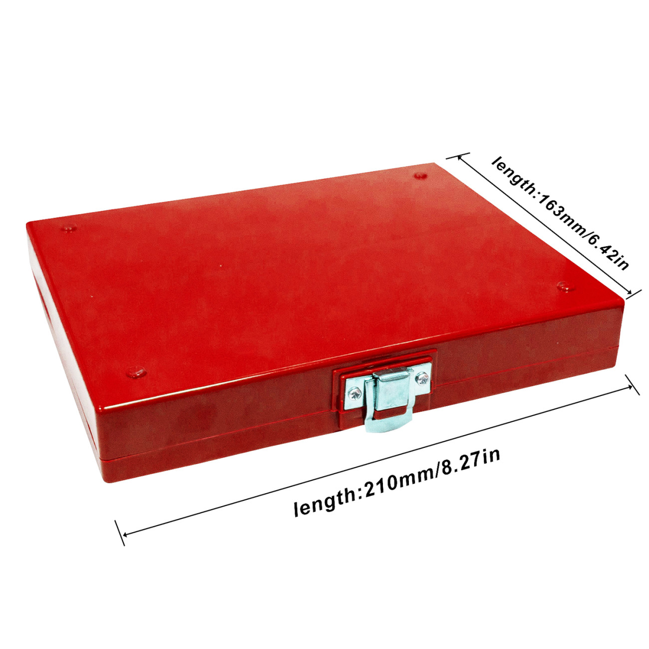 Microscope Slide Box, Foam Lining, Red, 100 Capacity, 1 Each