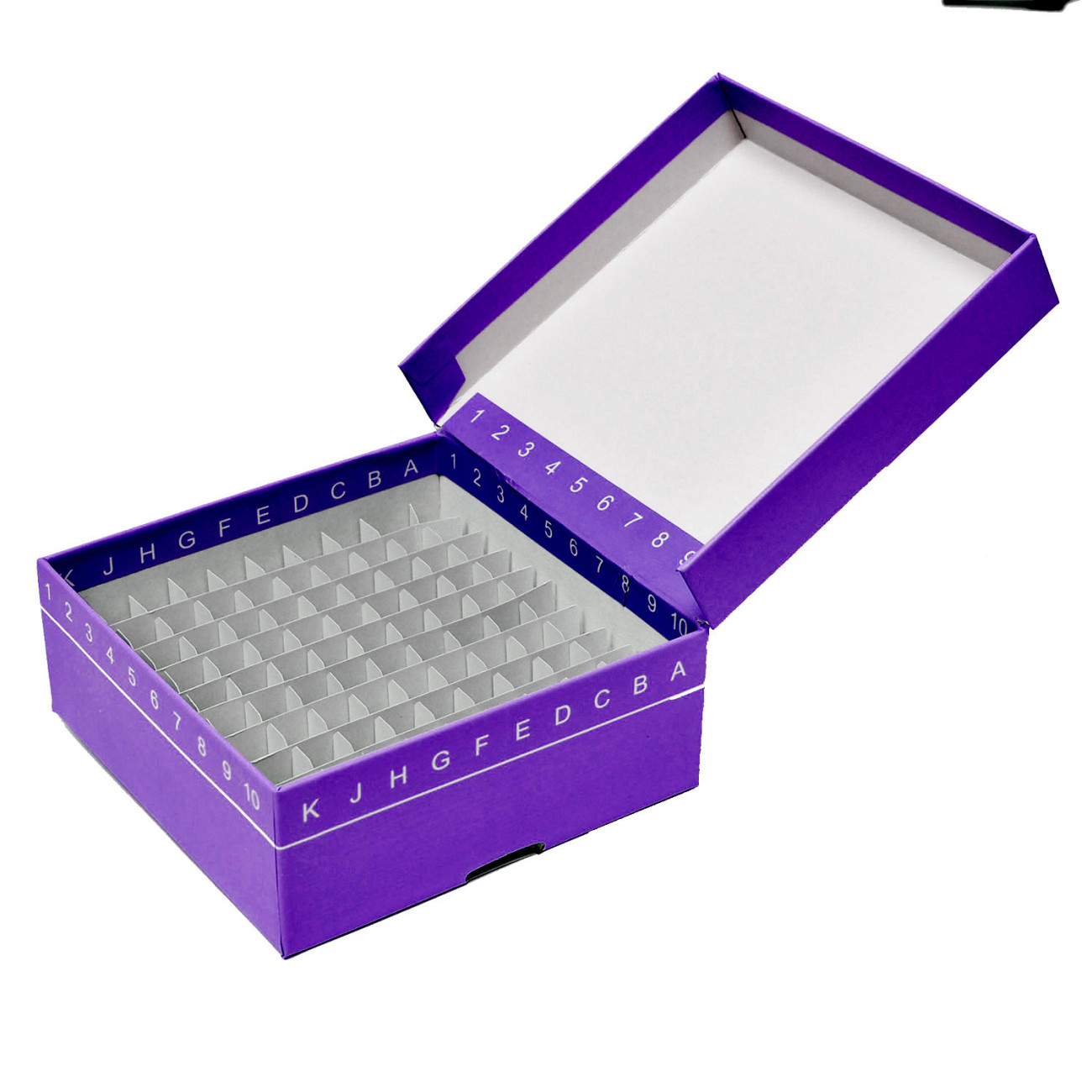 FlipTop Freezer Box, for 81 Tubes, Purple, 5 per case