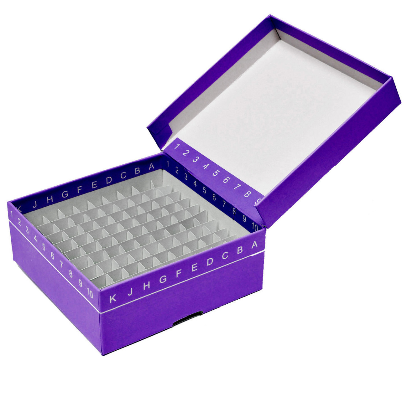 FlipTop Freezer Boxes for 100 Tubes, Purple, 5 per case