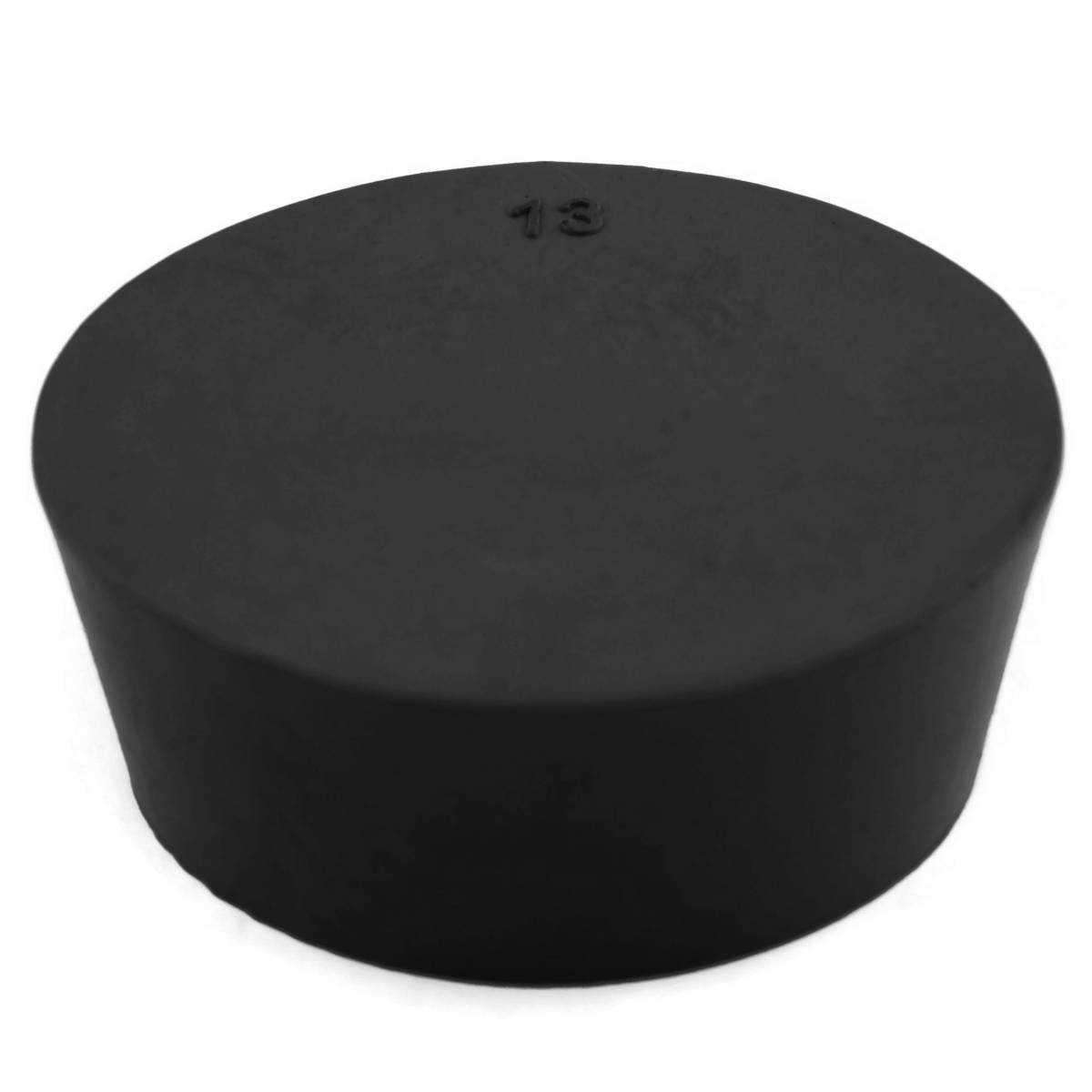 25915013 Laboratory Grade Rubber Stopper, Black SBR Rubber, Size 13