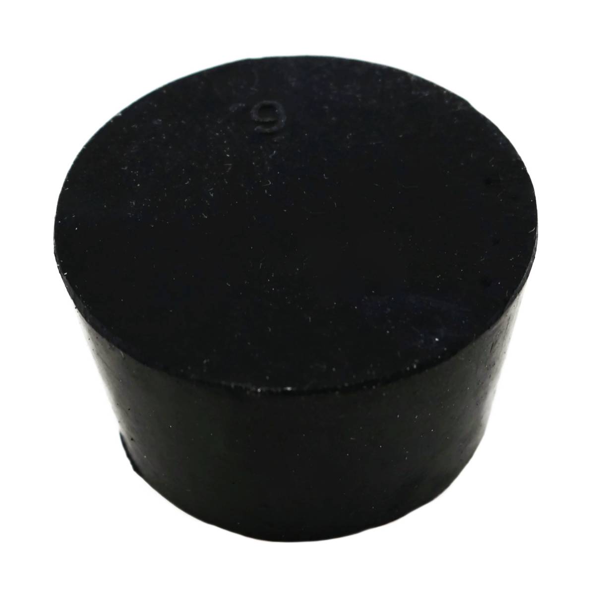 2591509 Laboratory Grade Rubber Stopper, Black SBR Rubber, Size 9