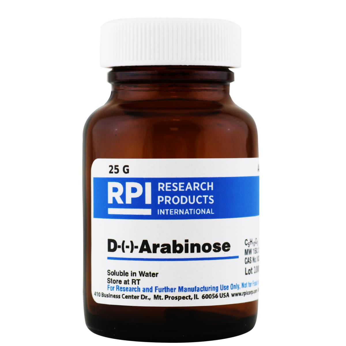 D-(-)-Arabinose, 25 Grams