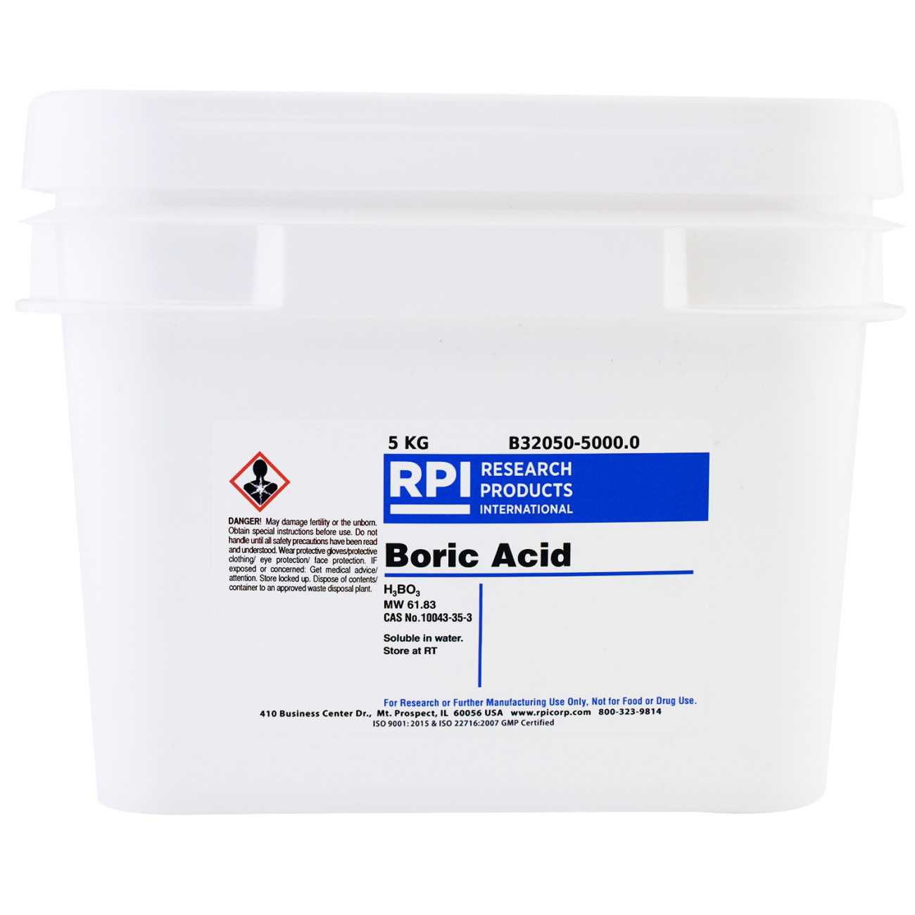 Boric Acid, 5 Kilograms
