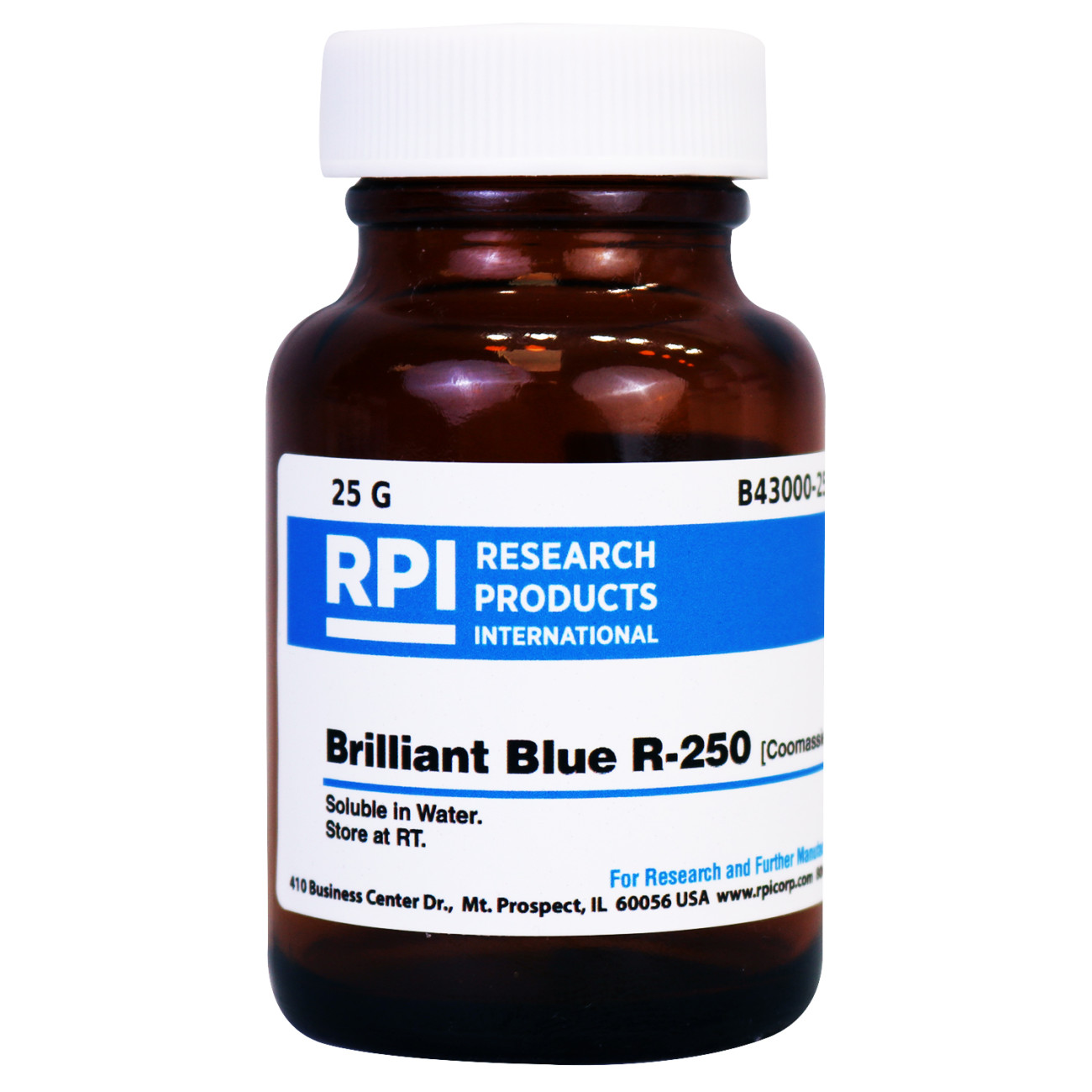 Brilliant Blue R-250 [Coomassie Blue], 25 Grams