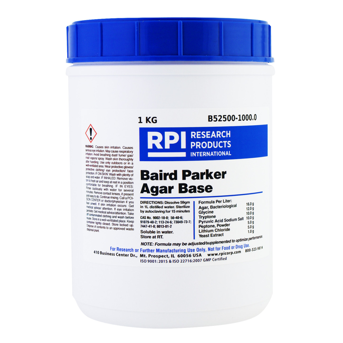 Baird-Parker Agar, 1 Kilogram