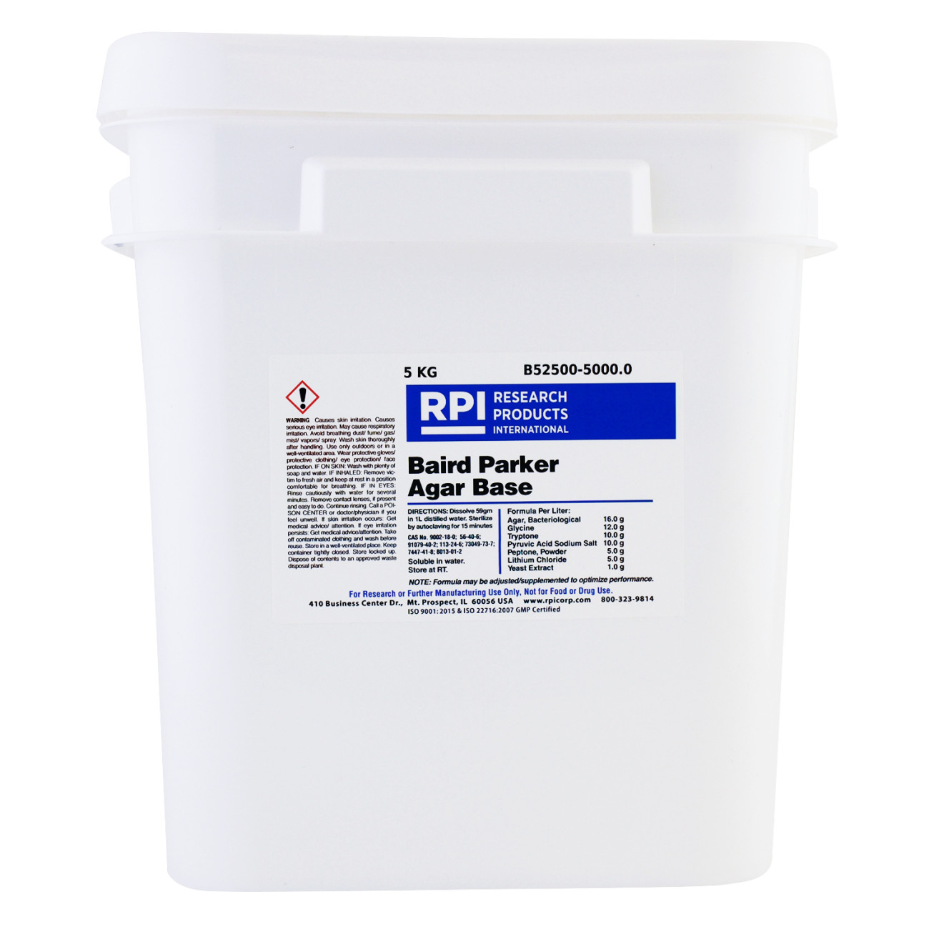 Baird-Parker Agar, 5 Kilogram