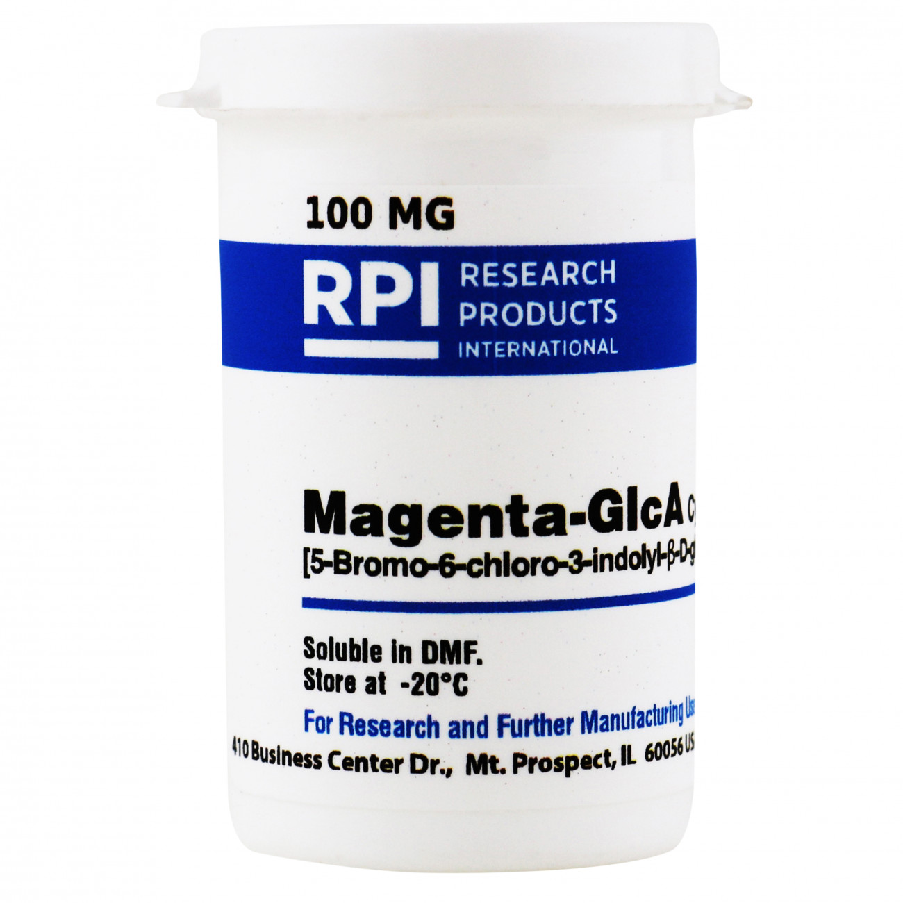 Magenta-GlcA Cyclohexylammonium Salt [5-Bromo-6-chloro-3-indolyl-&beta;-D-glucuronic acid, cyclohexylammonium salt], 100 Milligrams