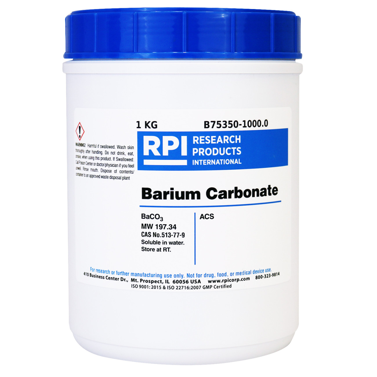 Barium Carbonate, ACS, 1 kilogram