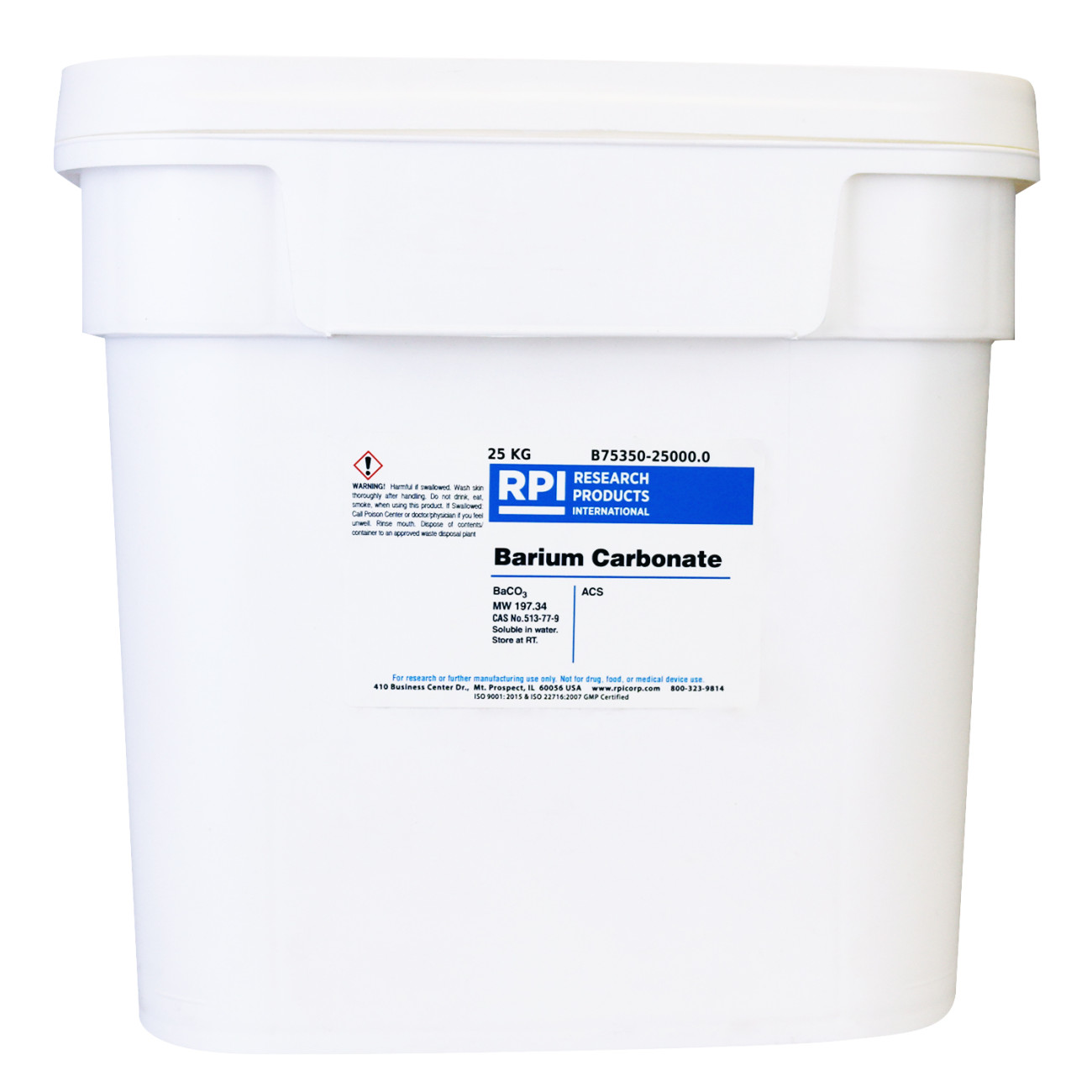 Barium Carbonate, ACS, 25 kilograms