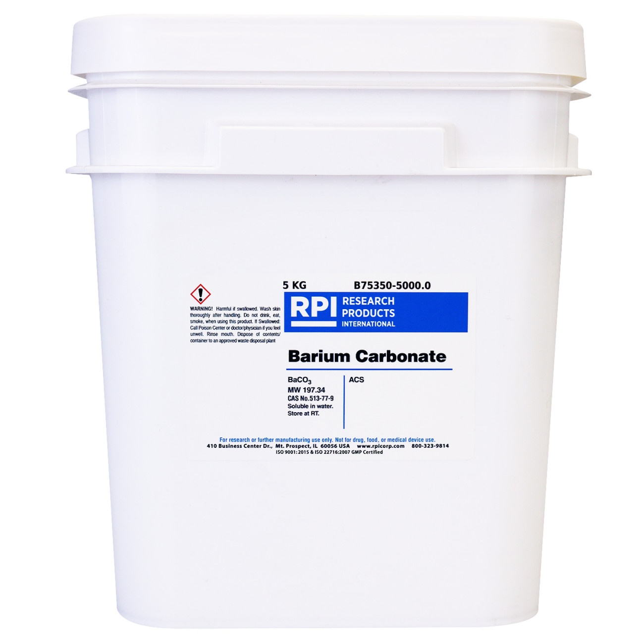 Barium Carbonate, ACS, 5 kilograms