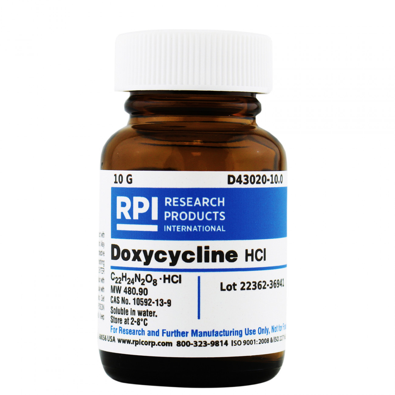 FREE PREMIUM Doxycycline HCl, 10 Grams