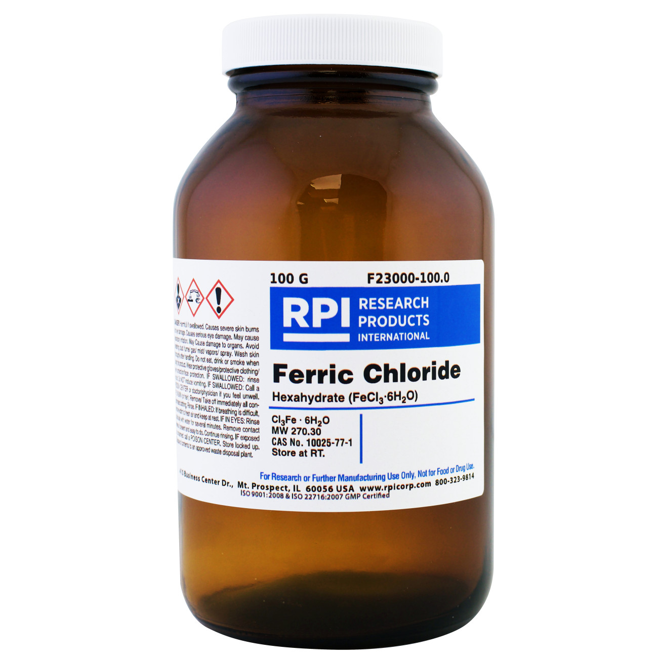 Ferric Chloride Hexahydrate (FeCl3*6H2O), 100 G