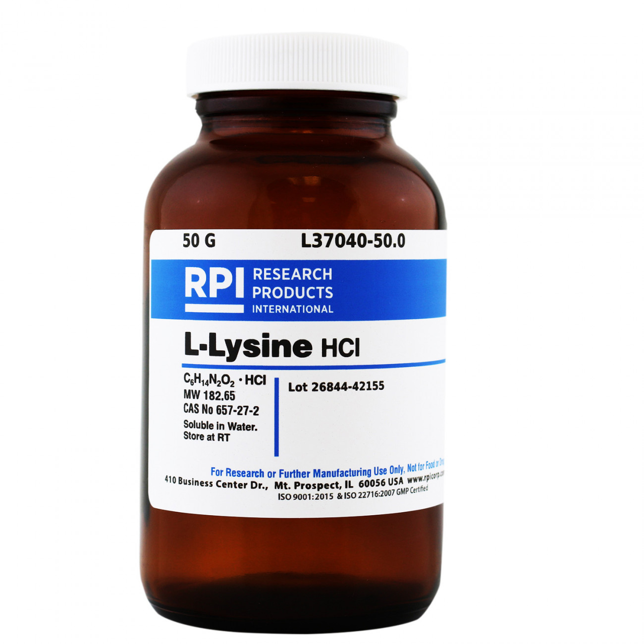 L-Lysine Hydrochloride, 50 Grams