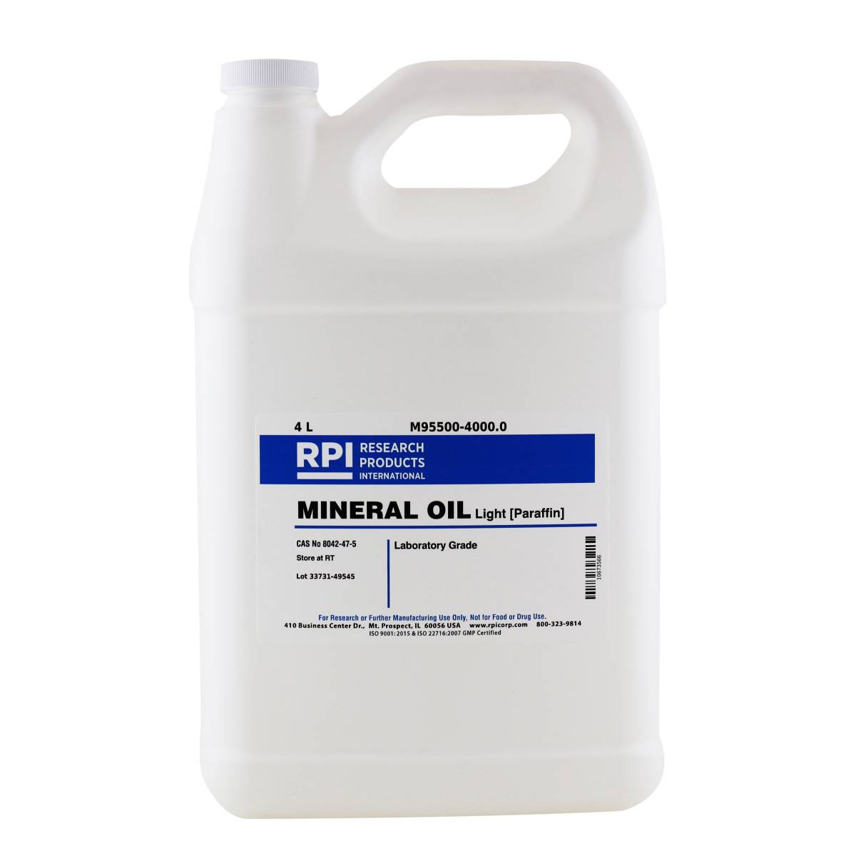 M95500 4000 0 Mineral Oil Light 4 Liters M95500 4000 0 Mineral Oil Light 4 Liters
