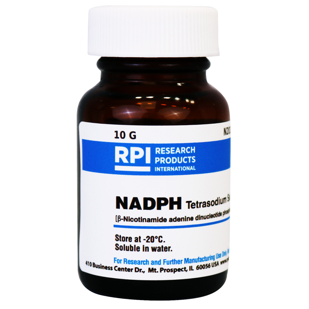 NADPH [&beta;-Nicotinamide Adenine Dinucleotide Phosphate, Reduced Form, Tetra Sodium Salt Trihydrate], 10 Grams