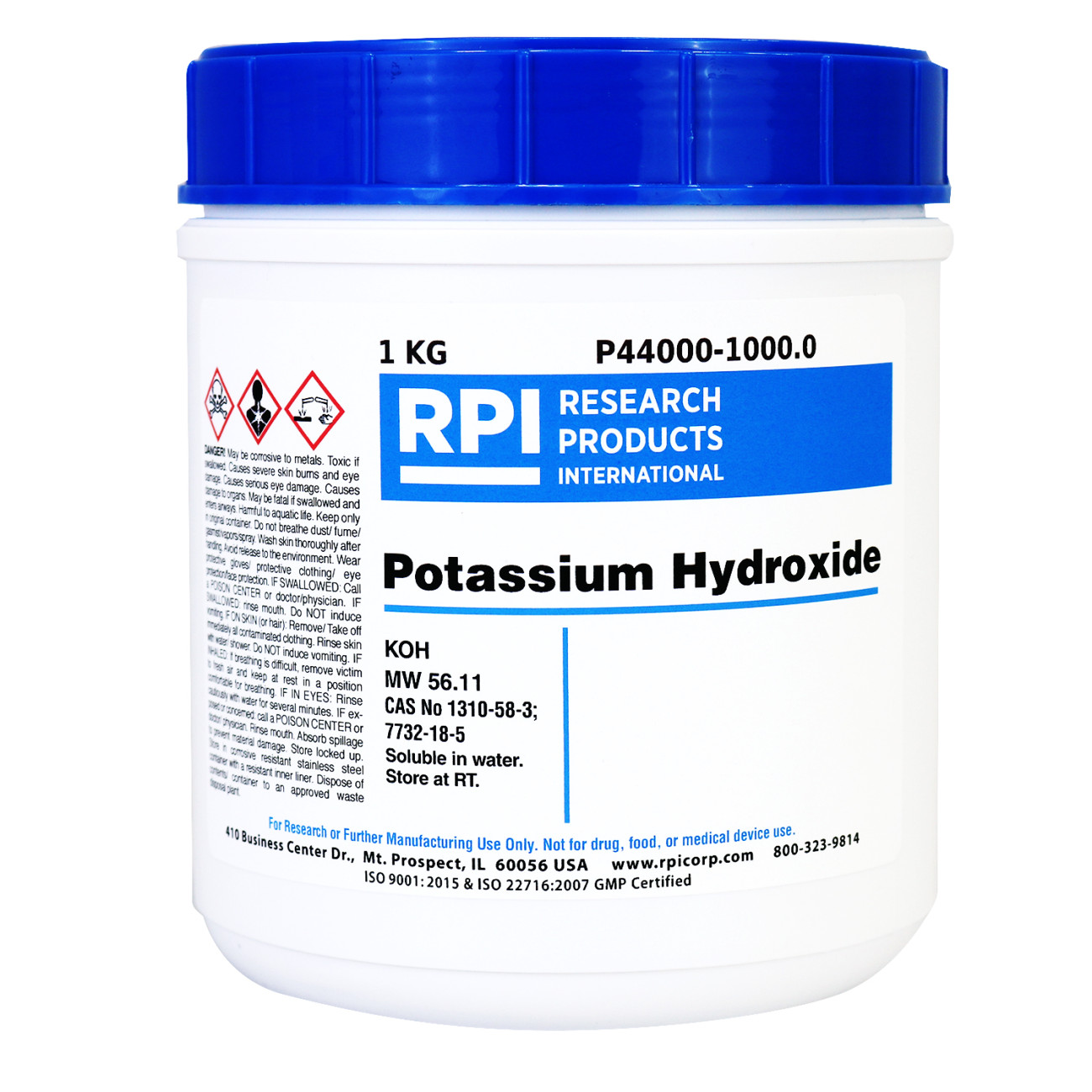 Potassium Hydroxide, 1 Kilogram