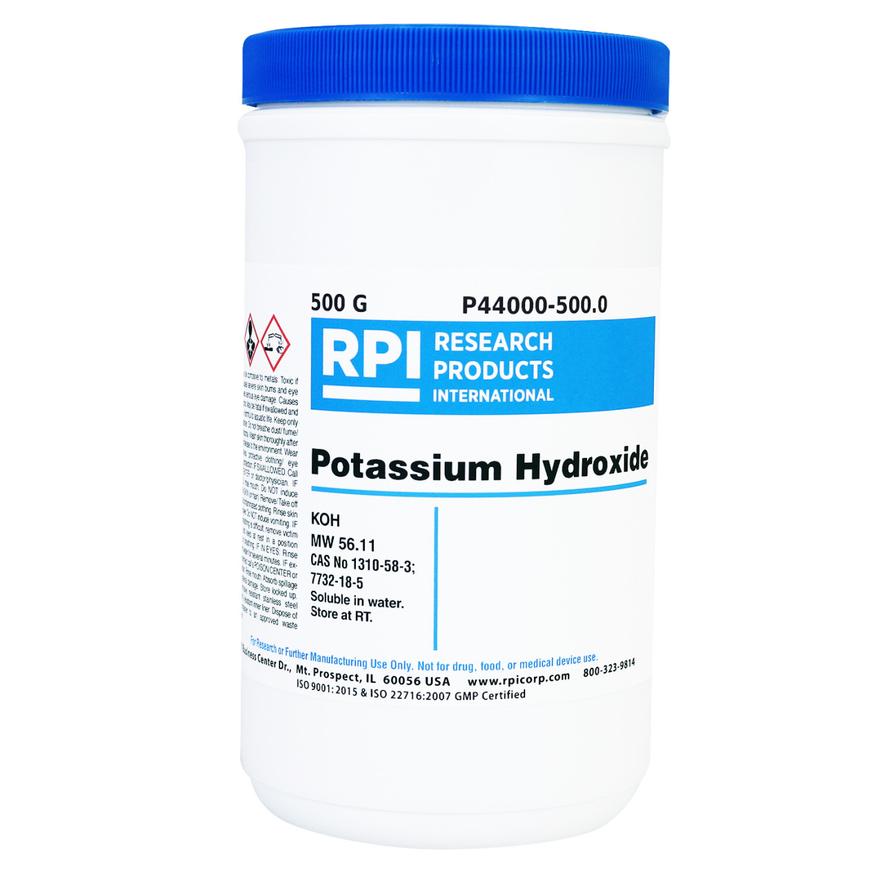 Potassium Hydroxide, 500 Grams