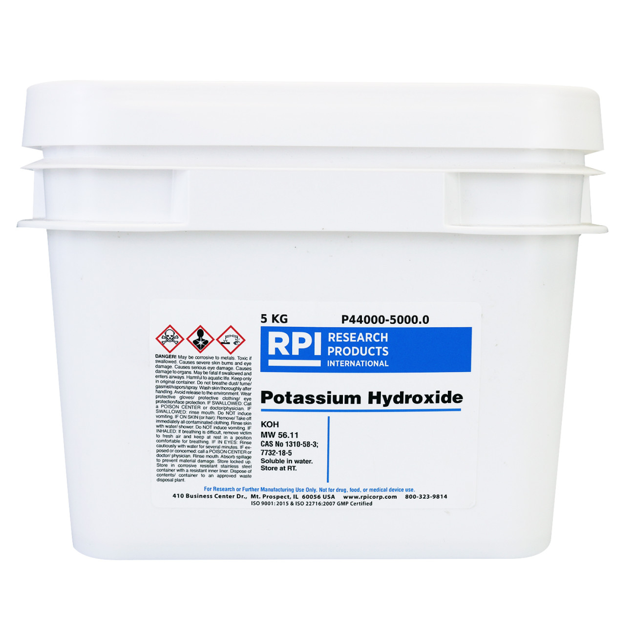 Potassium Hydroxide, 5 Kilograms