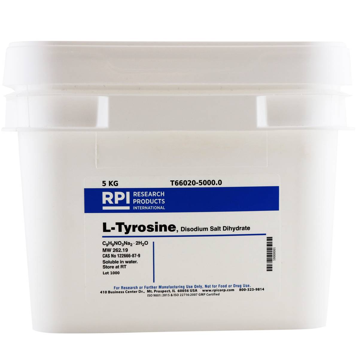 L-Tyrosine, Disodium Salt Dihydrate, 5 Kilogram