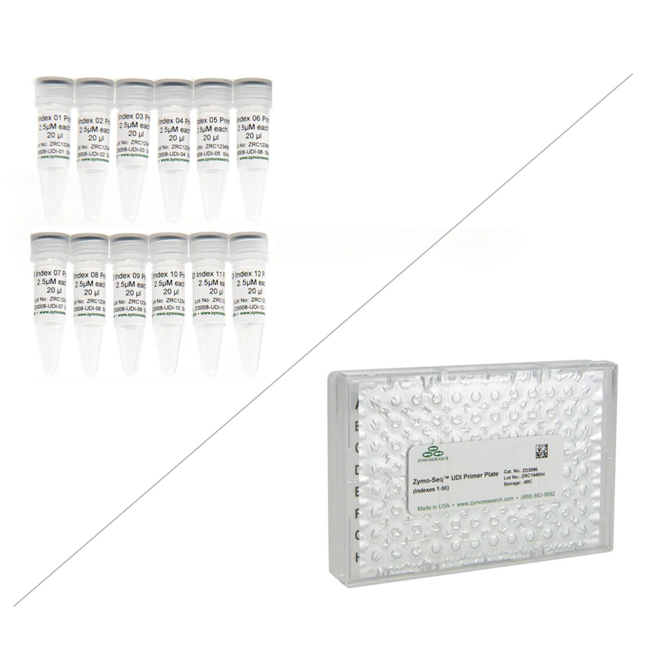Zymo-Seq UDI Primer Plate (Indexes 1-96, 10-bp)