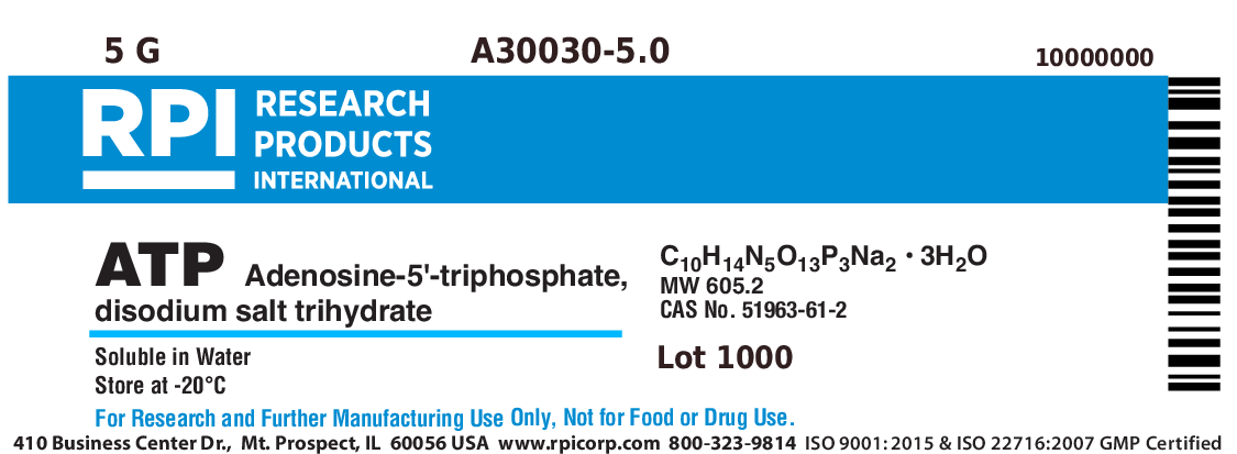 A30030-5.0 - ATP [Adenosine-5'-triphosphate, disodium salt trihydrate ...