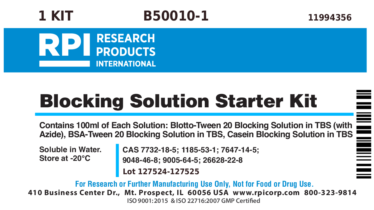 B500101 Blocking Solution Starter Kit, Contains 100ml of Each