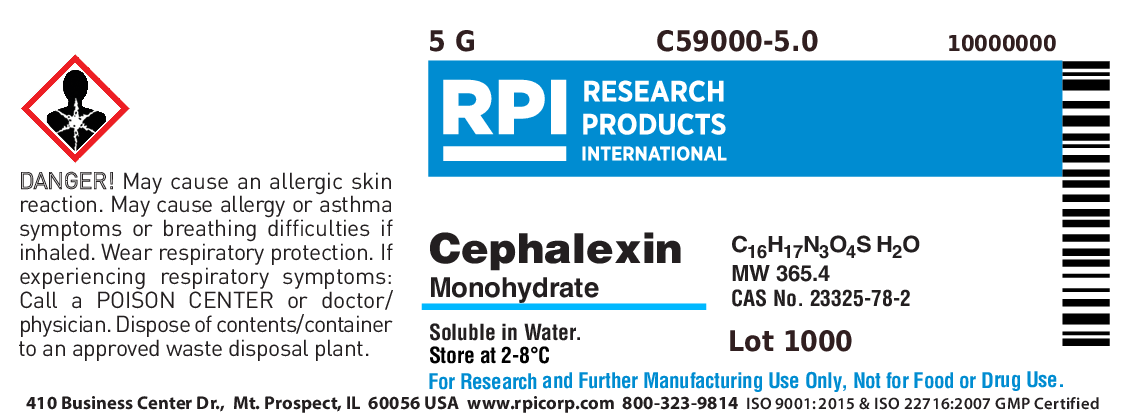 C59000-5.0 - Cephalexin, Monohydrate, 5 Grams