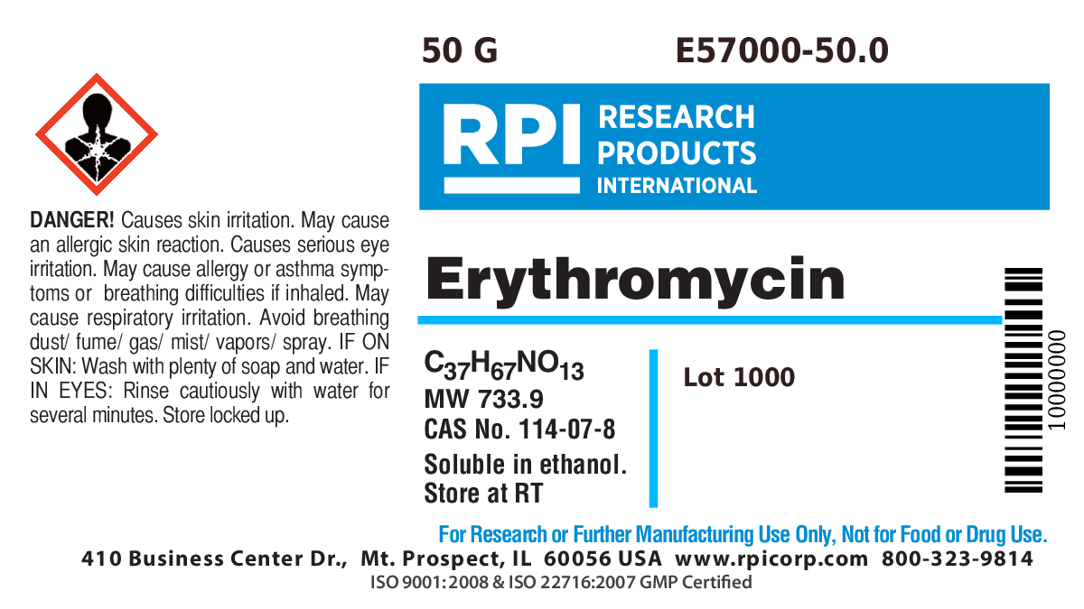 E57000-50.0 - Erythromycin, 50 Grams