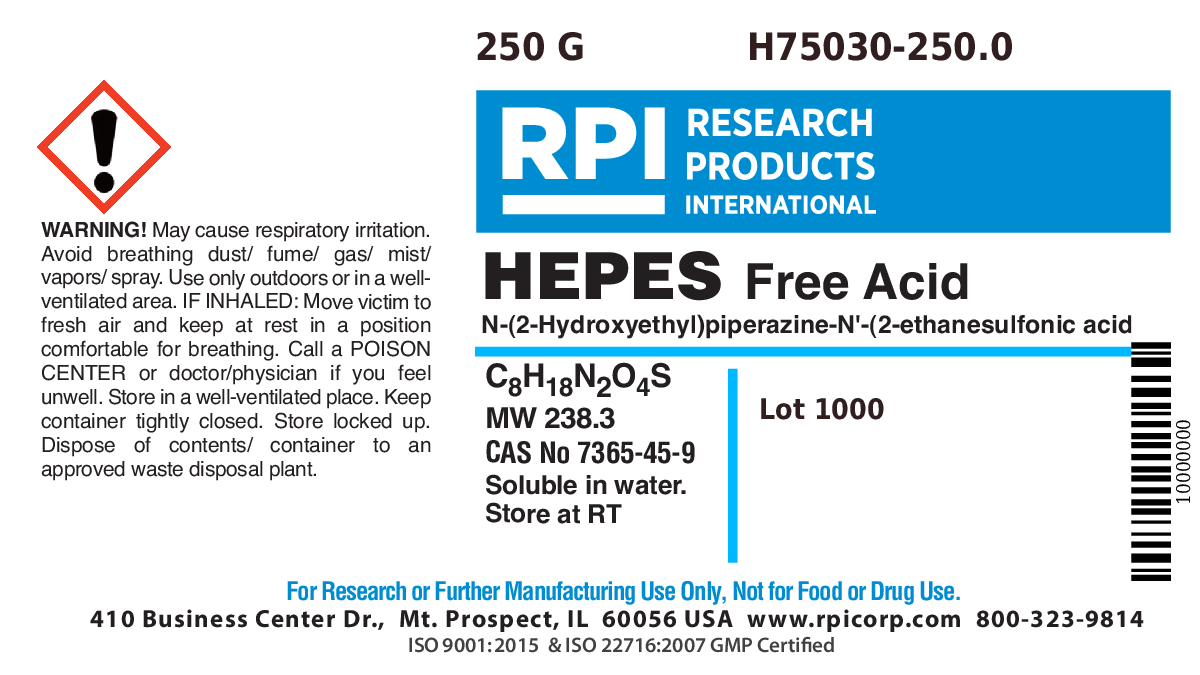 H75030-250.0 - HEPES, Free Acid [N-(2-Hydroxyethyl