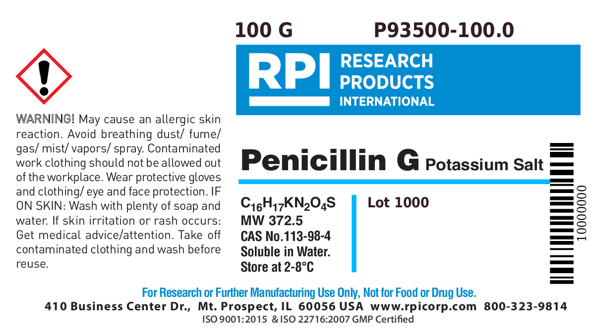 P93500-100.0 - Penicillin G Potassium Salt, 100 Grams