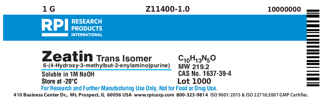 Z11400-1.0 - Zeatin, Trans Isomer [6-(4-Hydroxy-3-methylbut-2