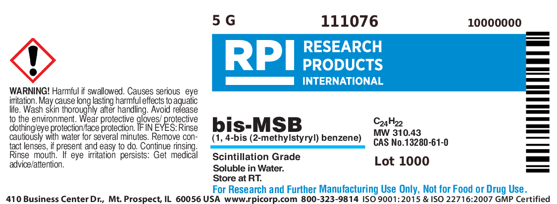 111076 - bis-MSB [1,4-bis-(o-methylstyryl)-benzene], Scintillation ...