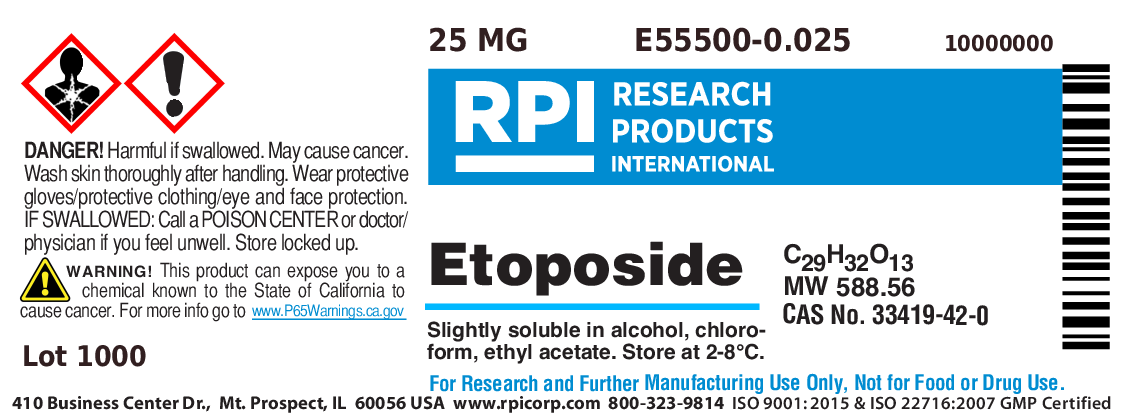 E55500-0.025 - Etoposide, 25 Milligrams