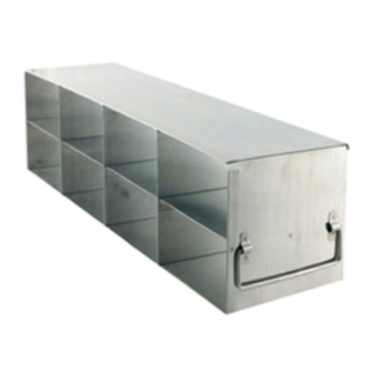 423 Upright Freezer Rack For 3 Inch High Boxes 8 Box Capacity